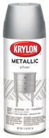 Krylon K01406 Metallic Spray Paint, Metallic, Silver, 11 oz, Can