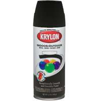 Krylon K01601A07 Acrylic Spray Paint, Gloss, Black, 12 oz, Can