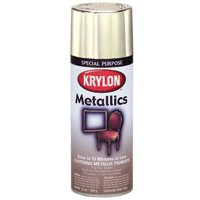 Krylon K01701777 Metallic Spray Paint, Brilliant Metallic, Bright Gold, Can