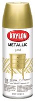 Krylon K01706007 Metallic Spray Paint, Metallic, Gold, 12 oz, Can