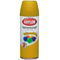 Krylon 51806 Sun Yellow Interior and Exterior Decorator Paint - 12 oz. Aerosol