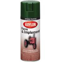 Krylon K01932000 Farm Equipment Spray Paint, High-Gloss, Green, 12 oz, Can