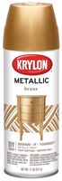 Krylon K02204007 Metallic Spray Paint, Metallic, Brass, 12 oz, Can