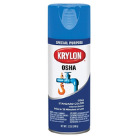 Krylon K02416007 Safety Spray Paint, Gloss, Safety Blue, 12 oz, Can