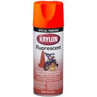 Krylon 3101 Fluorescent Spray Paint, 12-Ounce, Red/Orange