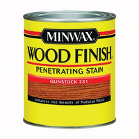 Minwax Wood Finish 223104444 Wood Stain, Gunstock, Liquid, 0.5 pt, Can