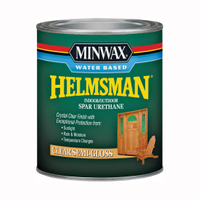 Minwax Helmsman 630510444 Spar Urethane Paint, Semi-Gloss, Liquid, Crystal Clear, 1 qt, Can