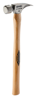 Stiletto TI14SS 14 oz Titanium Hickory Hammer, Smooth Face, Straight 18" Hickory Wood Handle