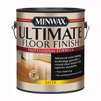 Minwax 131030000 Ultimate Floor Finish Paint, Liquid, Crystal Clear, 1 gal, Can