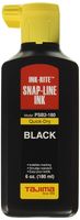 Tajima Ink-Rite Series PSB2-180 Quick-Dry Ink, Liquid, Black, 6 oz Bottle