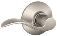 Schlage Accent Series F10V ACC 619 Passage Lever, Mechanical Lock, Satin Nickel, Lever Handle