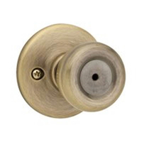 Kwikset 300T 5 CP RCL RCS Privacy Lockset, Antique Brass, Reversible Hand