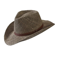 HAT SEAGRASS WESTERN "FIT-MOST"