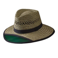 Turner Hat 20005 Green Visor Hat, Men's, L, Rush Straw, Natural