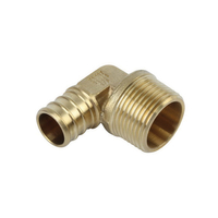 PEX ELBOW 1/2"X1/2"MPT (BRASS) L