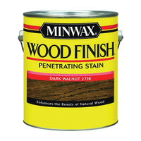 Minwax Wood Finish 71012000 Wood Stain, Dark Walnut, Liquid, 1 gal, Can
