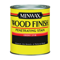 Minwax Wood Finish 70013444 Wood Stain, Ebony, Liquid, 1 qt, Can