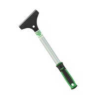 Unger SH25C Scraper, 1/4 in L Blade, 4 in W Blade, Carbon Steel Blade, Aluminum/Nylon Handle