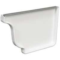 RIGHT END CAP GUTTERING WHITE