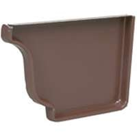 RIGHT END CAP GUTTERING BROWN