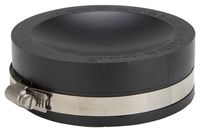 ProSource TC-4 Test Cap, 4 in Connection, Capping Pipe Ends, PVC, Black, 4 in Pipe