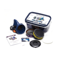 Sundstrom PRO PACK Series H05-5721M Respirator Kit, M, L Mask, 99.99 % Filter Efficiency
