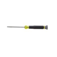 Klein 32581 4-in-1 Electronic Screwdriver, #0, #00, 1/8 in, 3/32 in Drive, Phillips, Slotted Drive