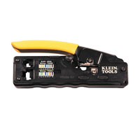 Klein VDV226-107 Compact Ratcheting Modular Crimper, 28 to 22 AWG Stripping, 5-1/4 in OAL