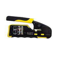 Klein VDV226-110 Cable Crimper/Stripper, 28 to 22 AWG Wire, 6.094 in OAL, Steel Handle