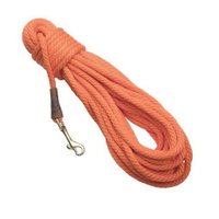 Mendota Check Cord Training Leash, 3/8" X 50', Orange
