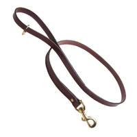 Mendota Leather Snap Leash, 6' Long, Chestnut