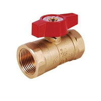 Legend Red Top 102-905 Economy Ball Valve, 1 in Connection, FNPT x FNPT, 400 psi Pressure, Handle Ac