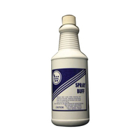 WEPAK 09/1QT Spray Buff Cleaner and Polish, 1 qt, Liquid, Acrylic, Clear Blue/Off-White