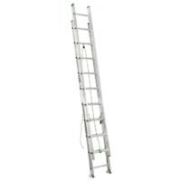 Werner D1224-2 225-Pound Duty Rating Aluminum Flat D-Rung Extension Ladder, 24-Foot