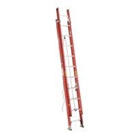 Werner D6220-2 300-Pound Duty Rating Fiberglass Flat D-Rung Extension Ladder, 20-Foot