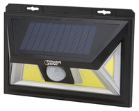 PowerZone 12452 Solar Powered Motion Sensor Wall Light, Lithium Battery, 1-Lamp, COB LED Lamp