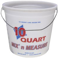 Encore 20325 10-Quart Mix and Measure Ringfree Pail with Wire Handle