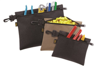 CLC Tool Works 1100 Multi-Purpose Clip-on Zippered Poly Bags, 3 Pack