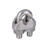 National Hardware V4230 Series N348-870 Wire Cable Clamp, 1/16 in Dia Cable, Stainless Steel