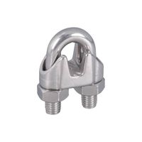 National Hardware V4230 Series N348-920 Wire Cable Clamp, 3/8 in Dia Cable, Stainless Steel